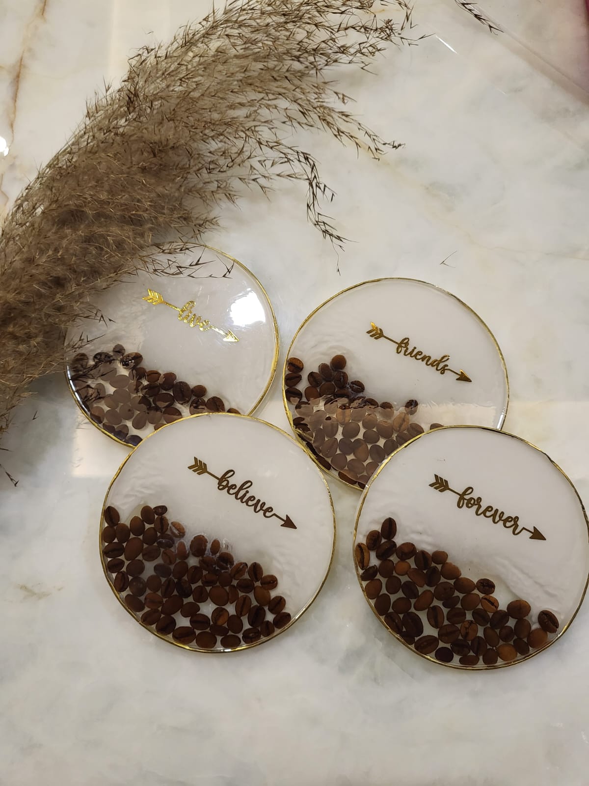 Coffee Bean Coasters